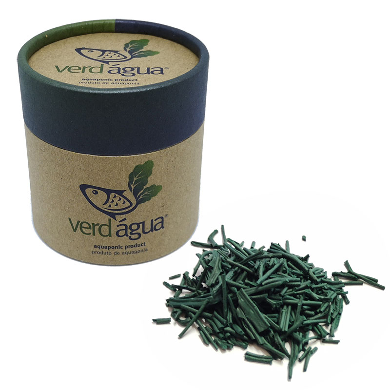 Spirulina pura desidratada em fios
